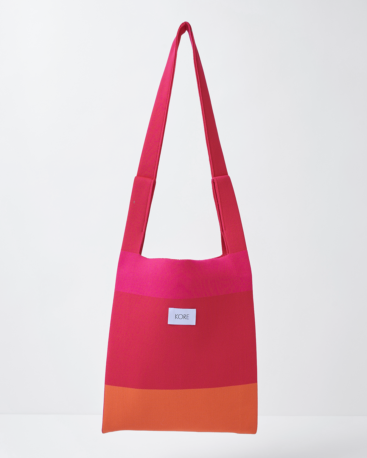 Square L in Berry Orange Block