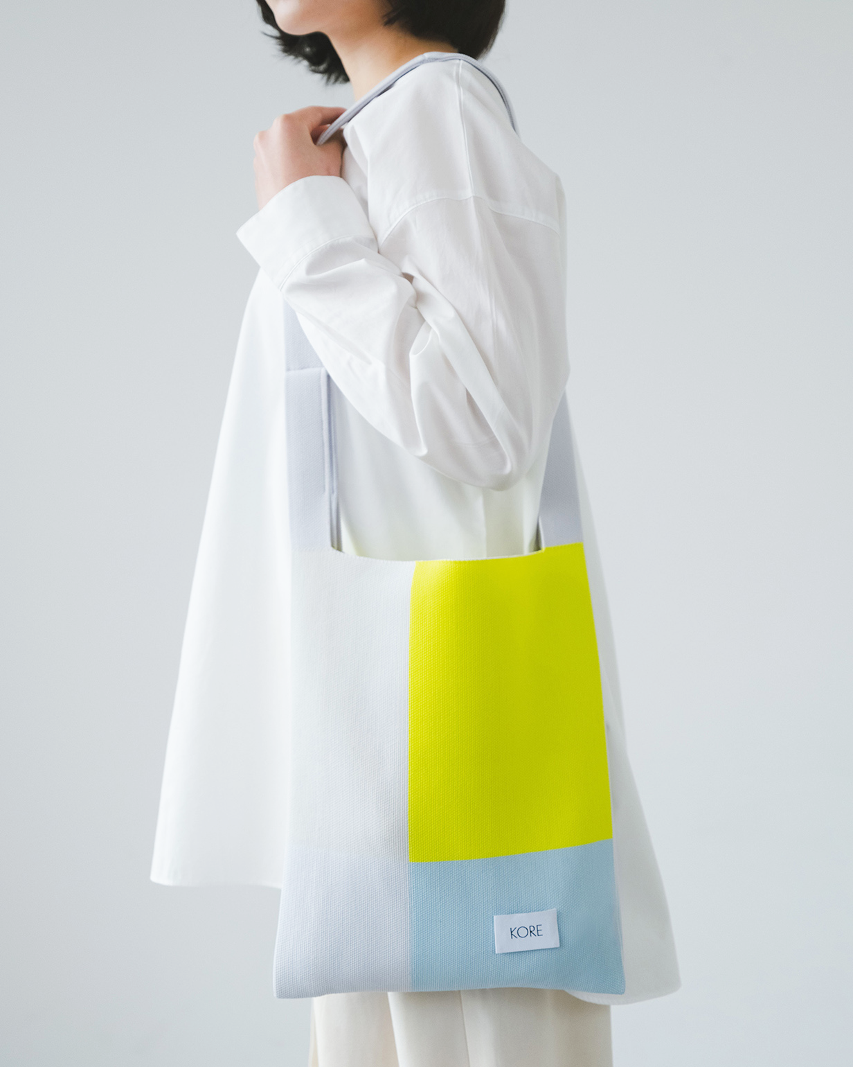 Square L in Cold Lime Block