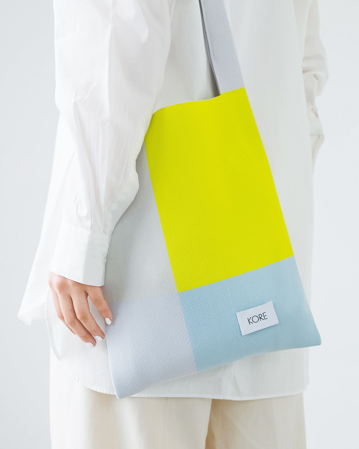 Square L in Cold Lime Block