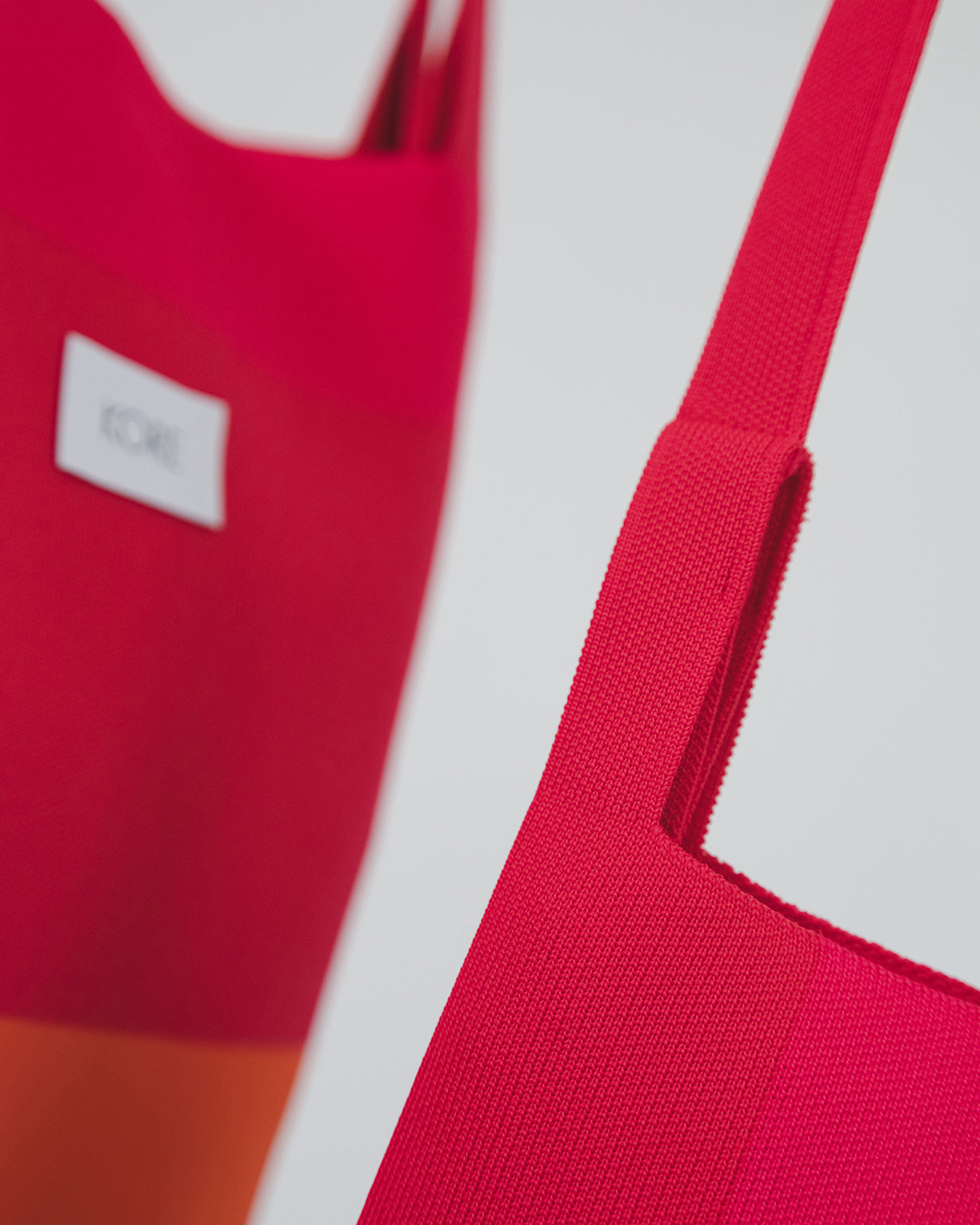 Square S in Berry Orange Block