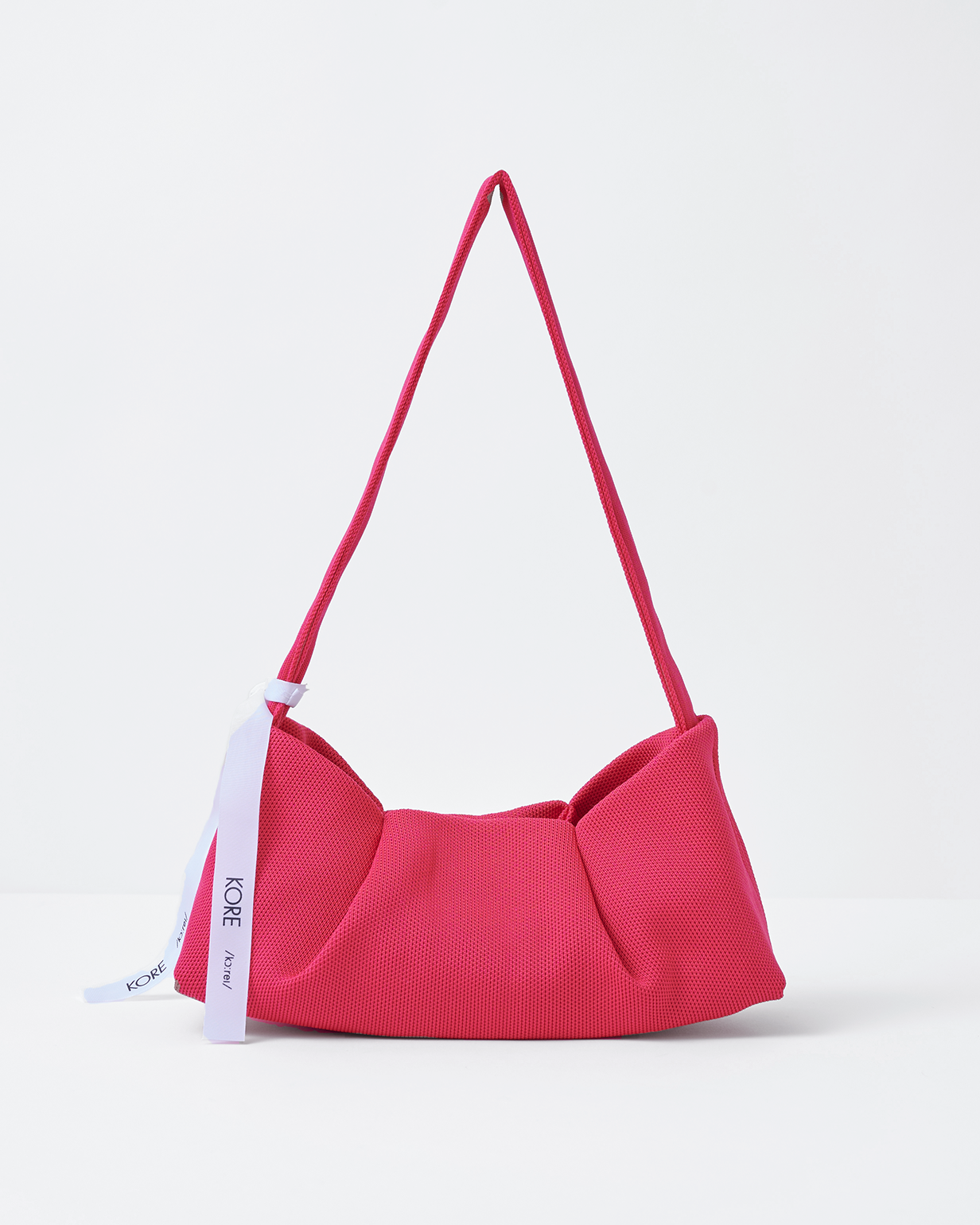 Dumpling in Berry Pink 再生ポリエステルを使用した純国産ニット